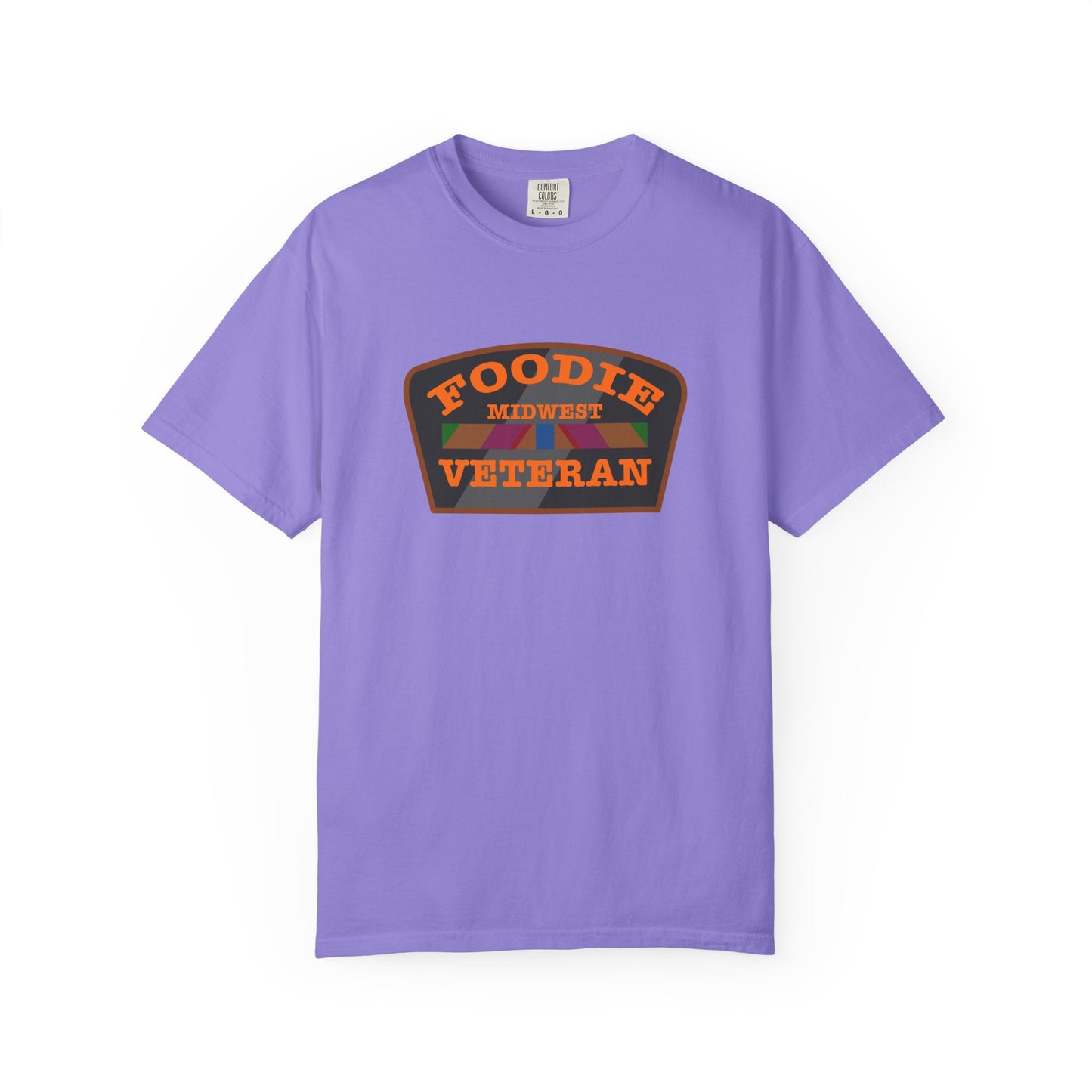 L.O.E.F Foodie Veteran MIDWEST Unisex Tee Shirt (Orange)