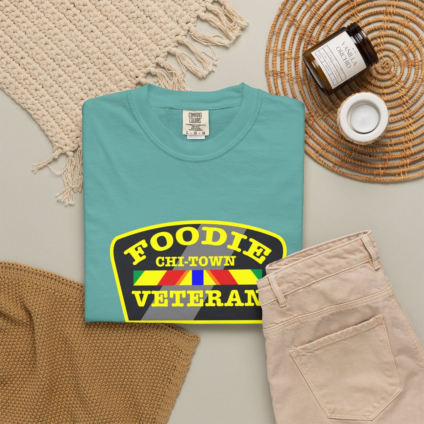 L.O.E.F Foodie Veteran CHI-TOWN Unisex Tee Shirt