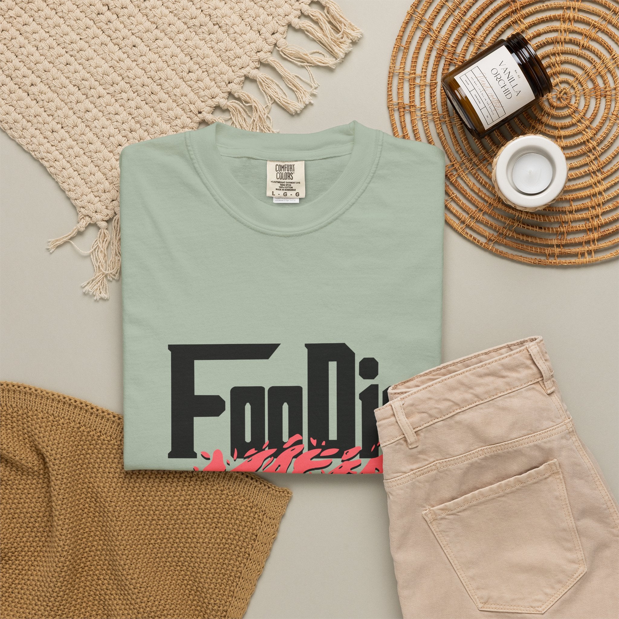 L.O.E.F Foodie Mafia Tee Shirt (Rust)