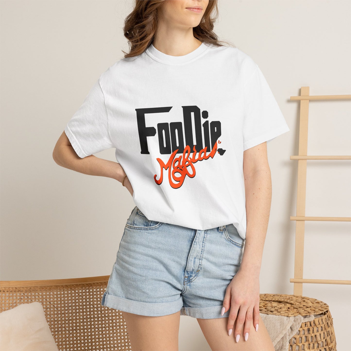 L.O.E.F Foodie Mafia Unisex Tee Shirt (Flat Red)