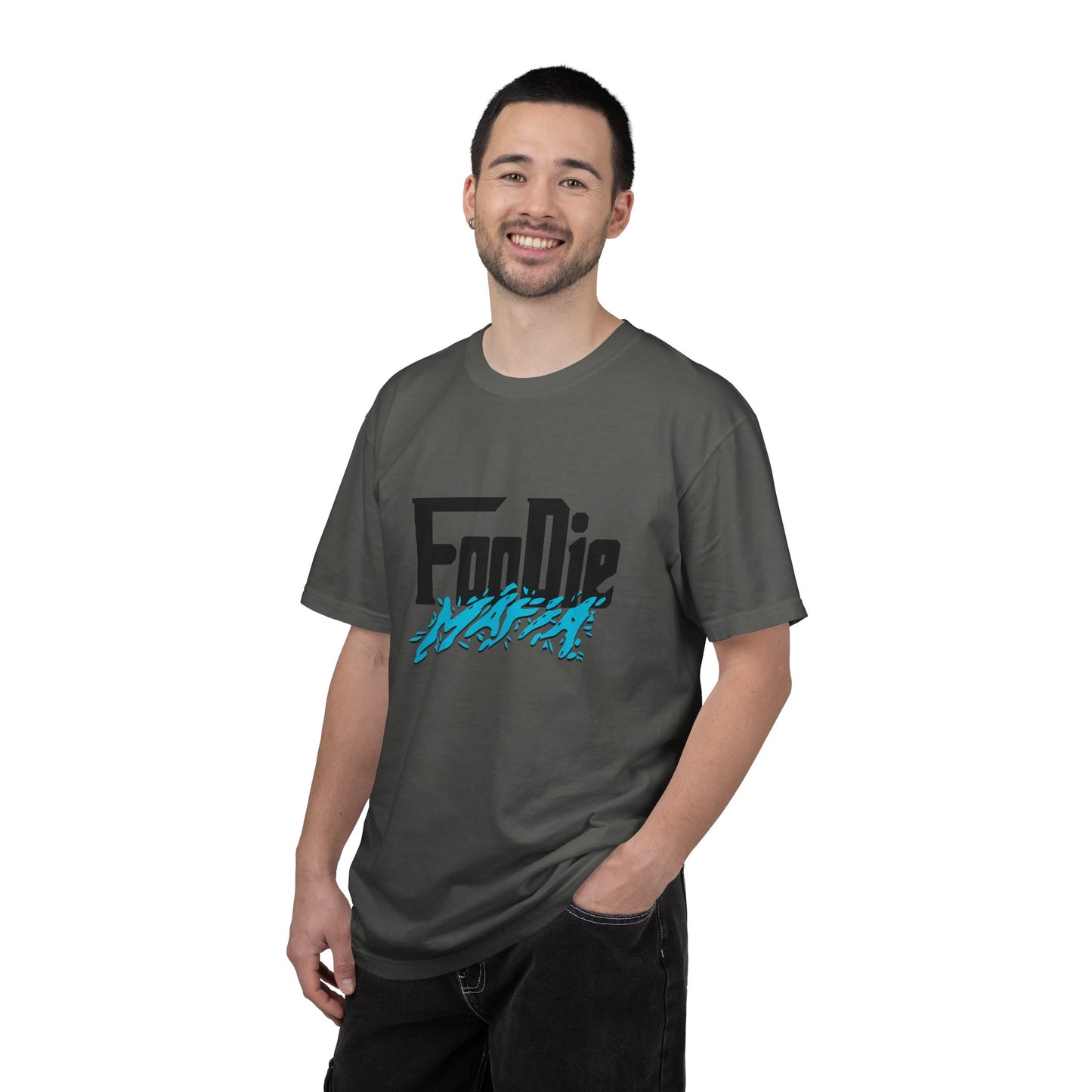 L.O.E.F Foodie Mafia Unisex Tee Shirt (Aqua Blue)