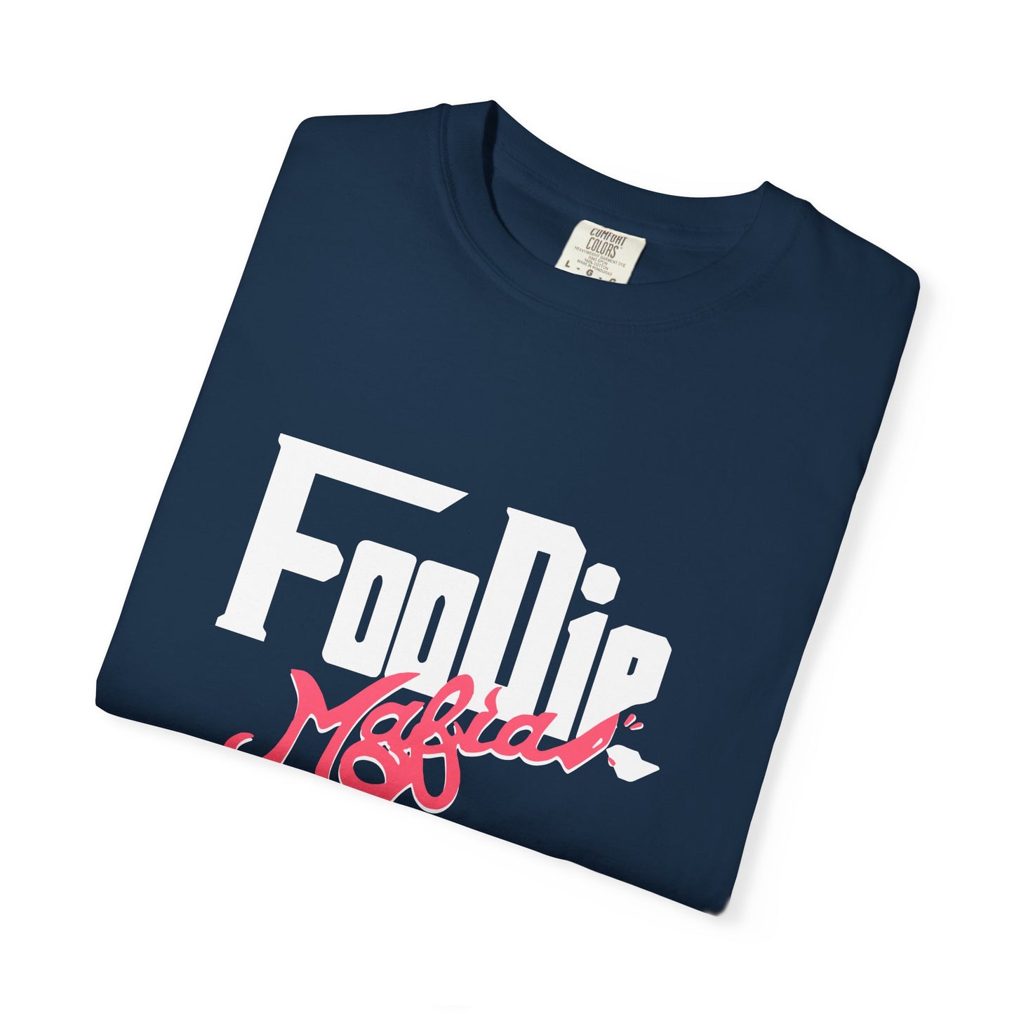 L.O.E.F White Foodie Mafia Unisex Tee shirt (Fiery Red)