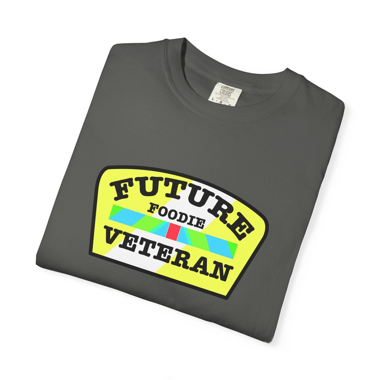 L.O.E.F Future Foodie Veteran Unisex Tee Shirt (Yellow and Black)