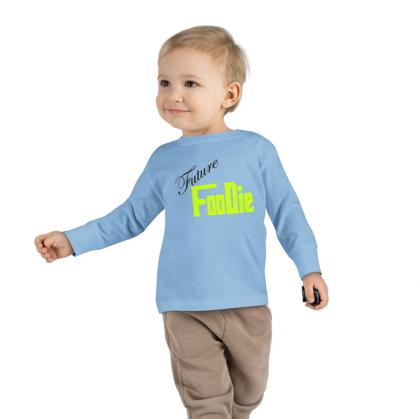 L.O.E.F Future Foodie Toddler Long Sleeve Tee (Neon Yellow)