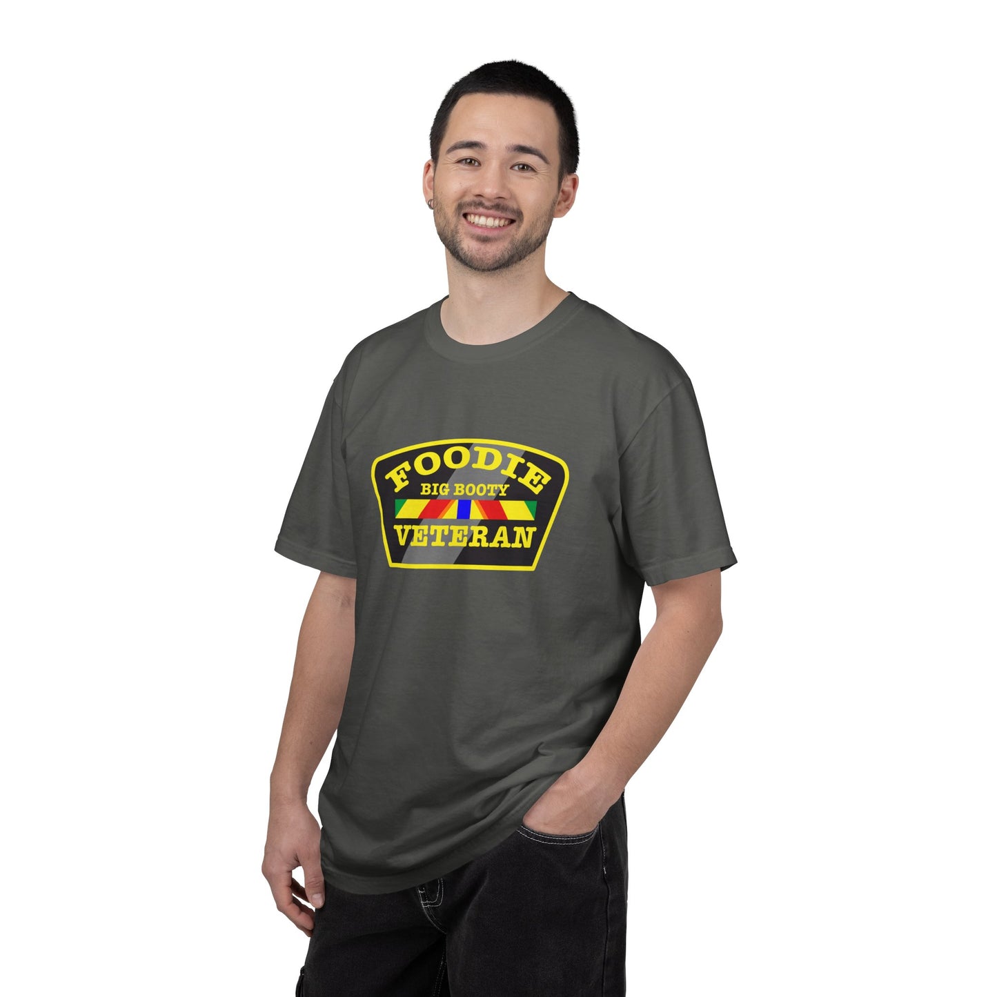 L.O.E.F Foodie Veteran BIG BOOTY Unisex Tee Shirt (Yellow)