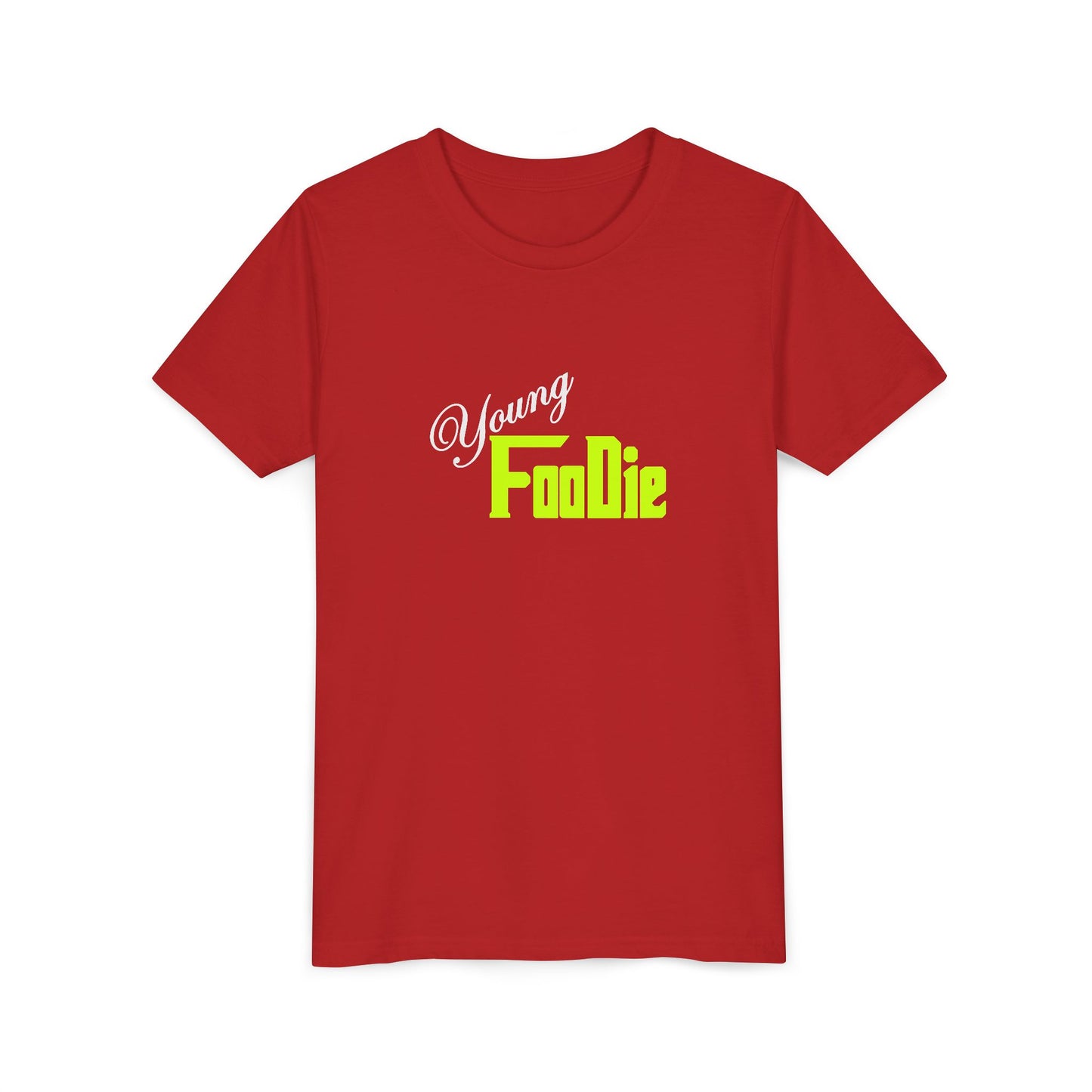 L.O.E.F White Young Foodie Short Sleeve Tee (Neon Yellow)