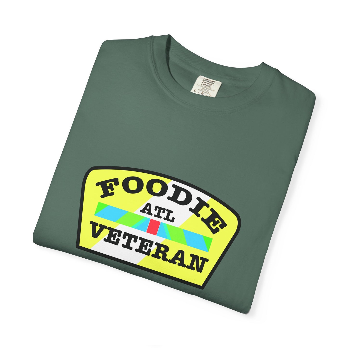 L.O.E.F Foodie Veteran ATL Unisex Tee Shirt (Yellow and Black)