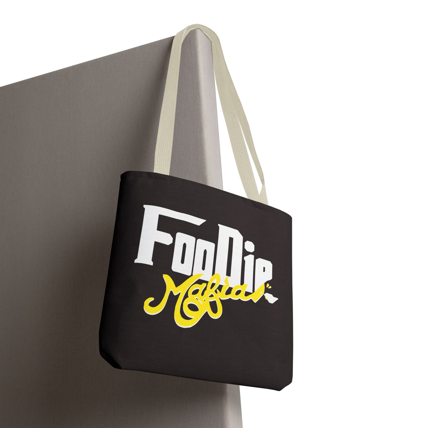 L.O.E.F White Foodie Mafia Tote Bag (Yellow)
