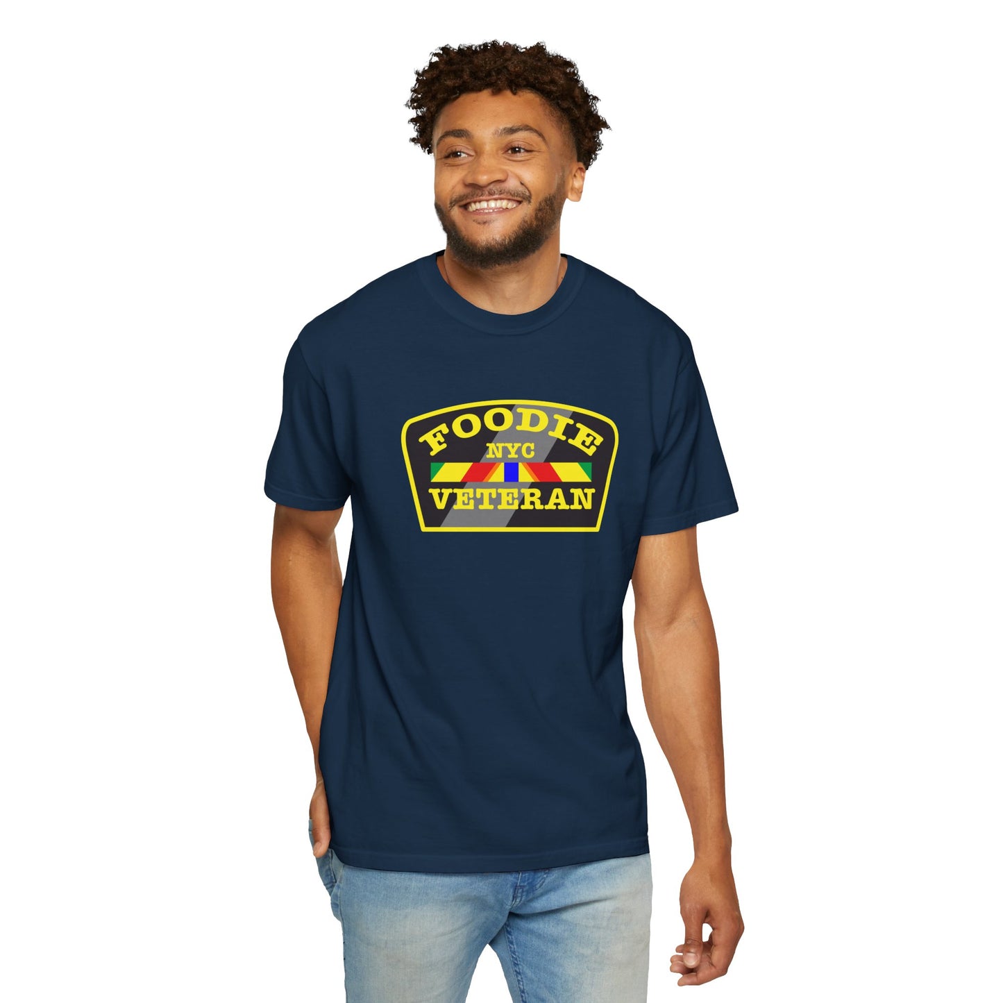 L.O.E.F Foodie Veteran NYC Unisex Tee Shirt (Yellow)