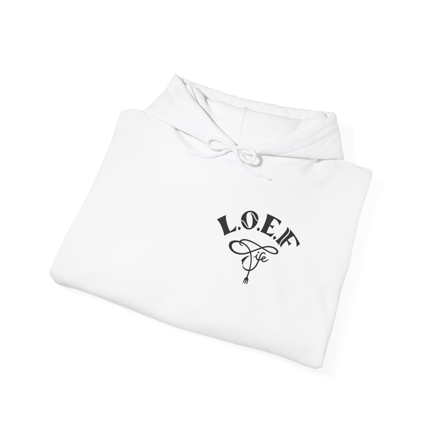 L.O.E.F Foodie 4Life Vegan Hoodie (Fiery Red)