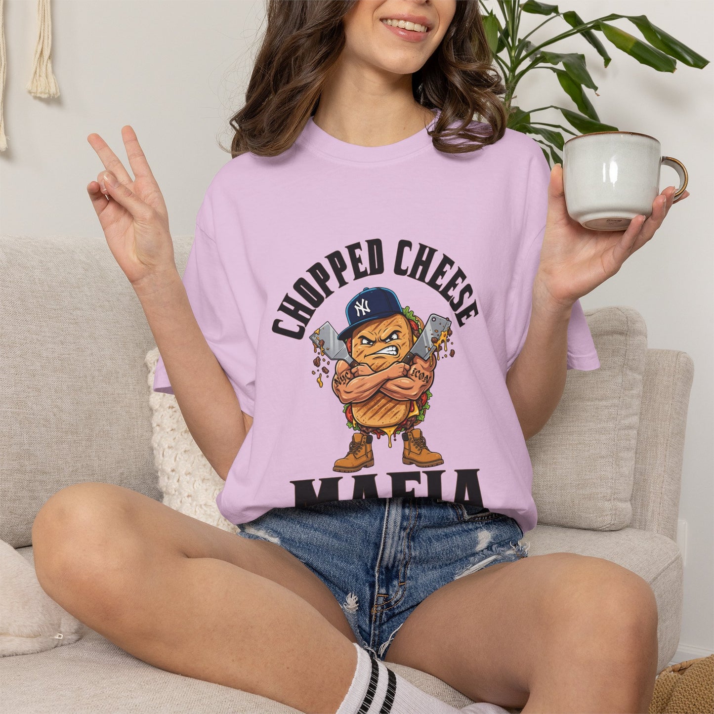 L.O.E.F Chopped Cheese Mafia Unisex Tee Shirt