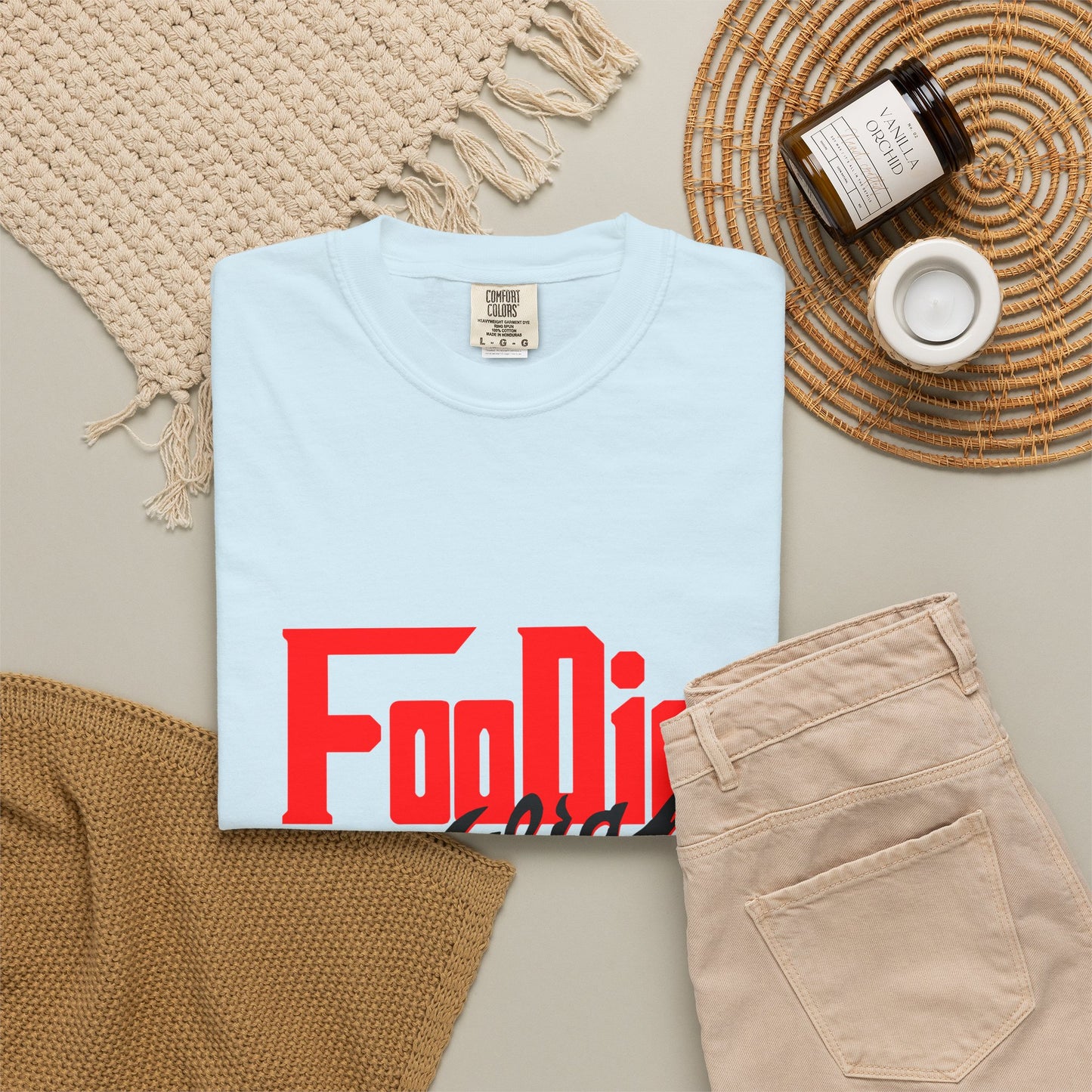 L.O.E.F Red Foodie Mafia Unisex Tee shirt (Black)