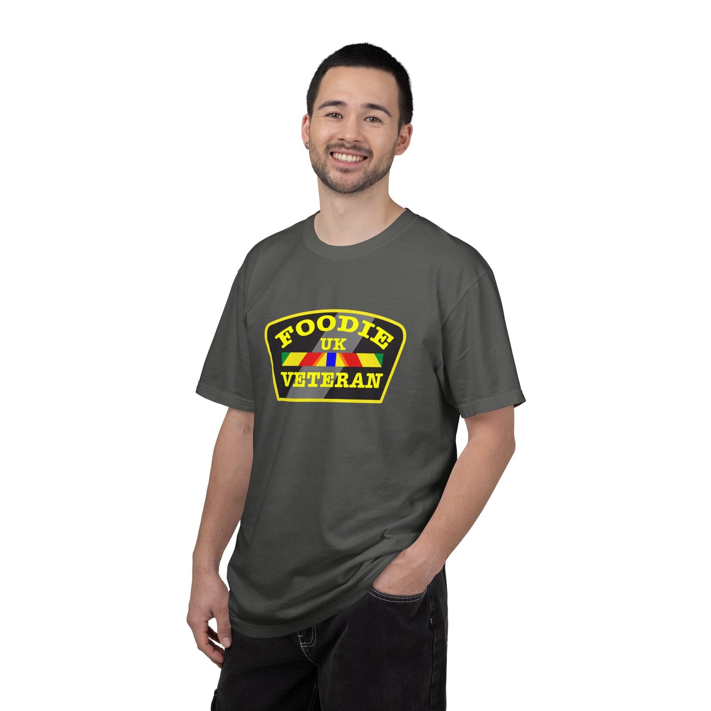 L.O.E.F Foodie Veteran UK Unisex Tee Shirt (Yellow)