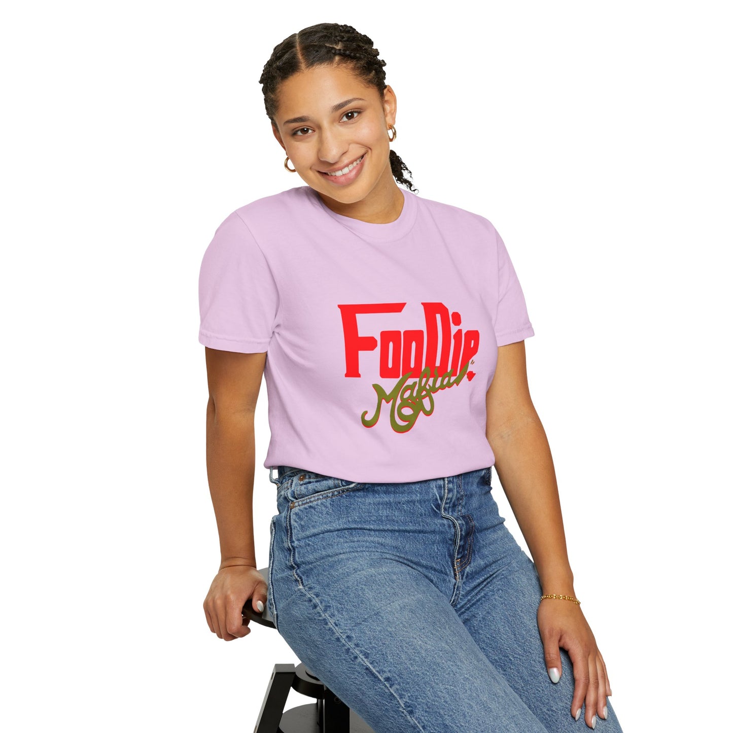 L.O.E.F Red Foodie Mafia Unisex Tee Shirt (Olive)