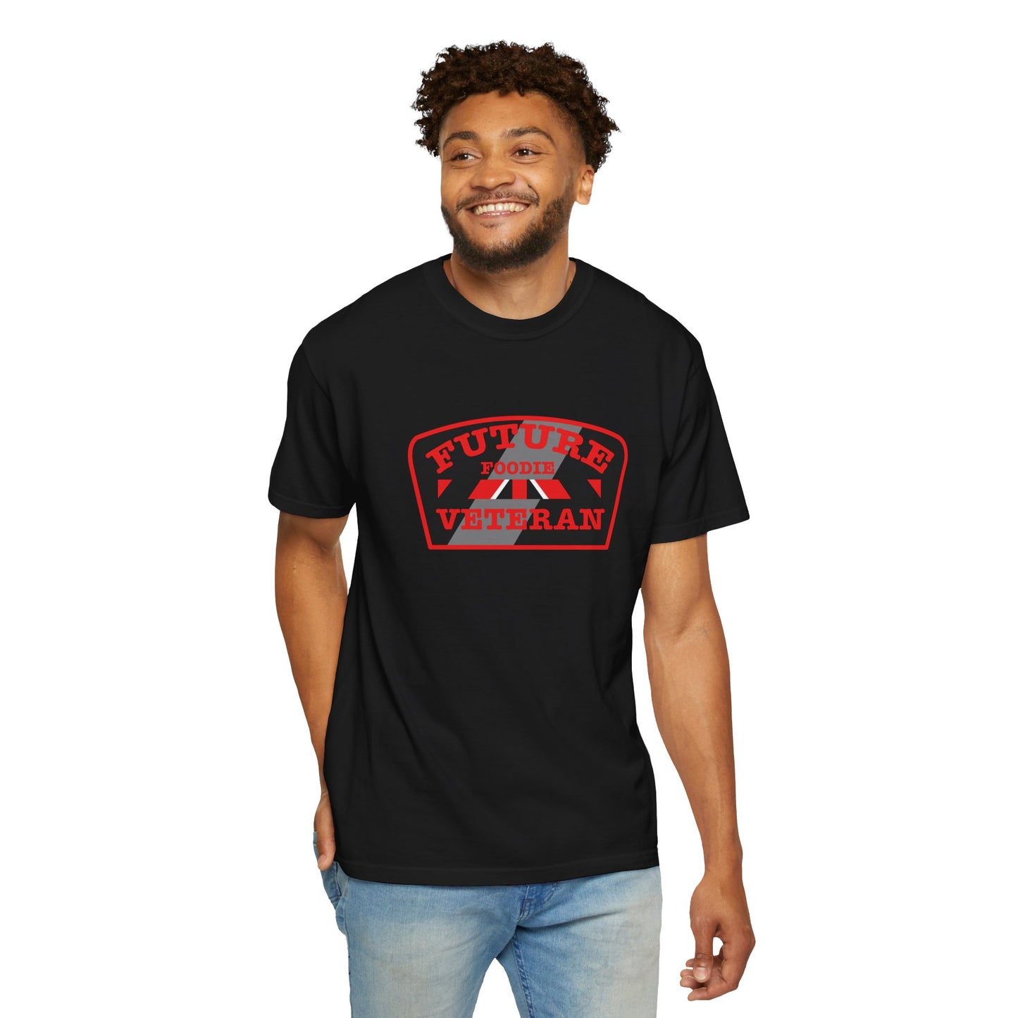 L.O.E.F Future Foodie Veteran Unisex Tee Shirt (Red)