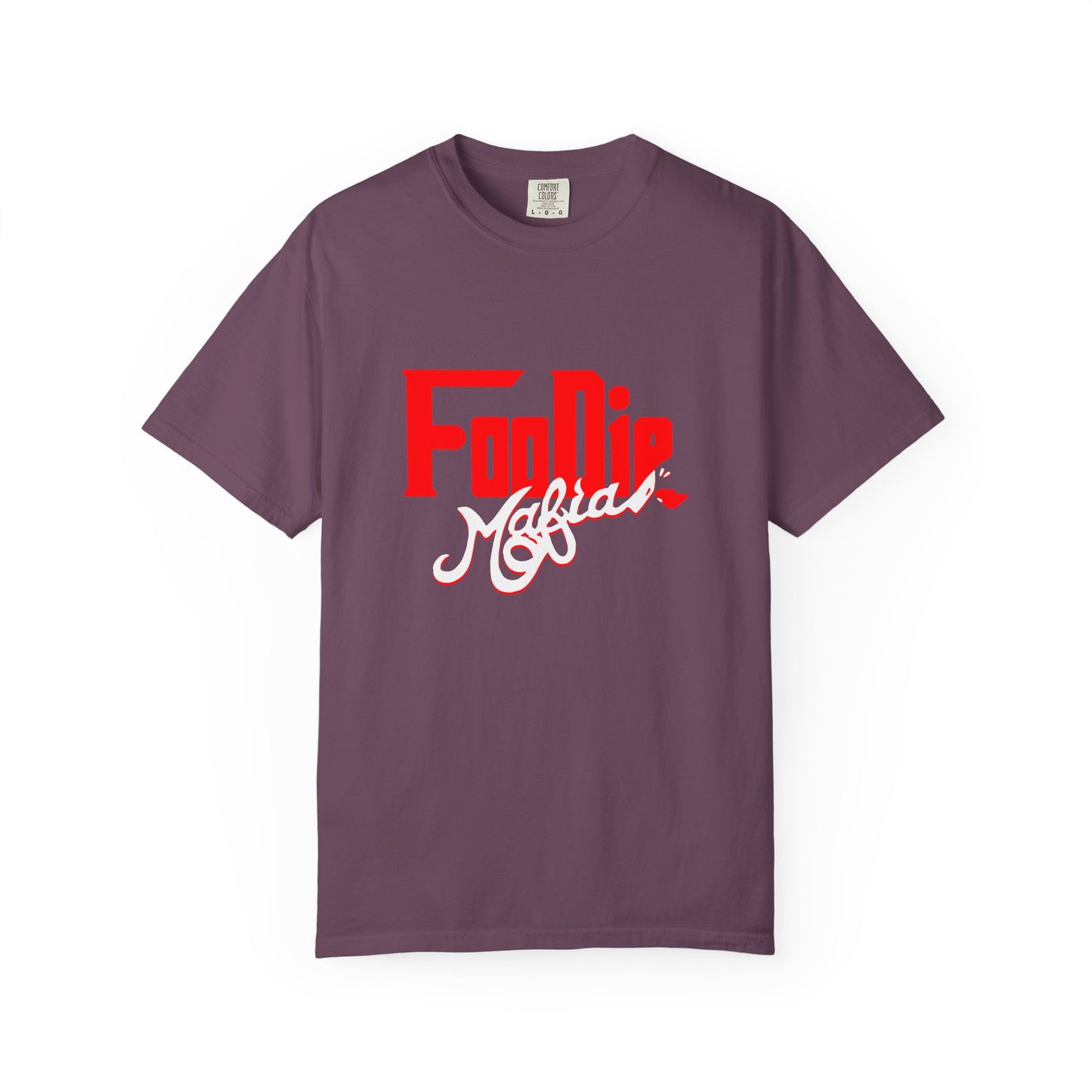 L.O.E.F Red Foodie Mafia Unisex Tee Shirt (White)