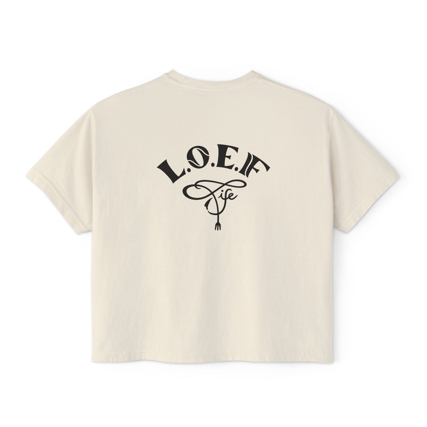 L.O.E.F Foodie 4Life Vegan Boxy Tee (Fuchsia)