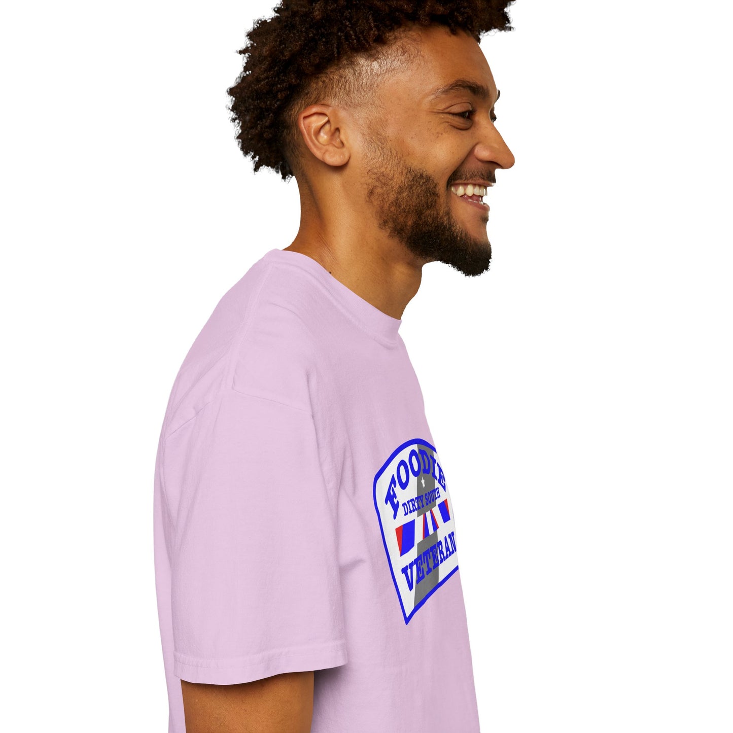 L.O.E.F Foodie Veteran DIRTY SOUTH Unisex Tee Shirt (Blue)