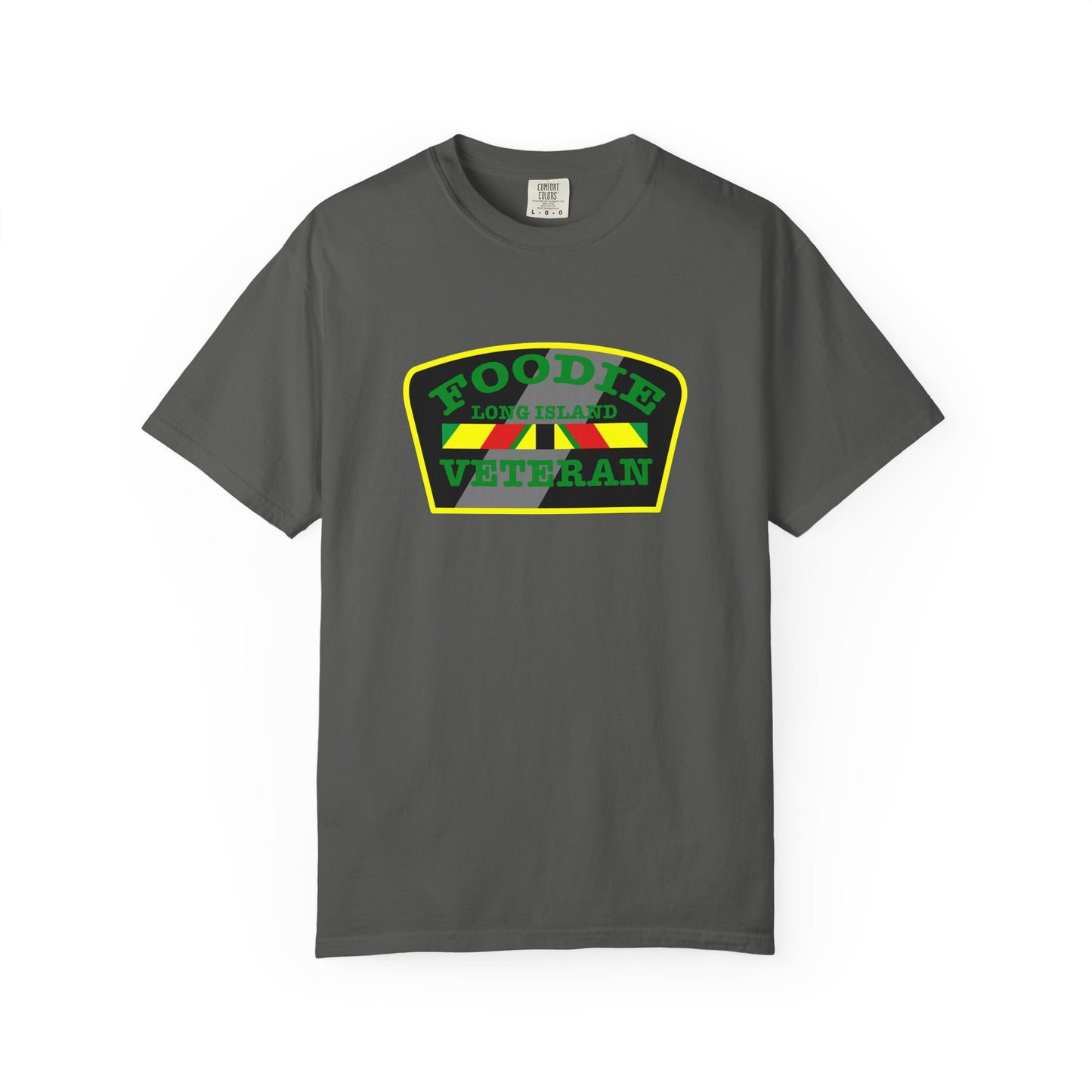 L.O.E.F Foodie Veteran Long Island Unisex Tee Shirt (Green)