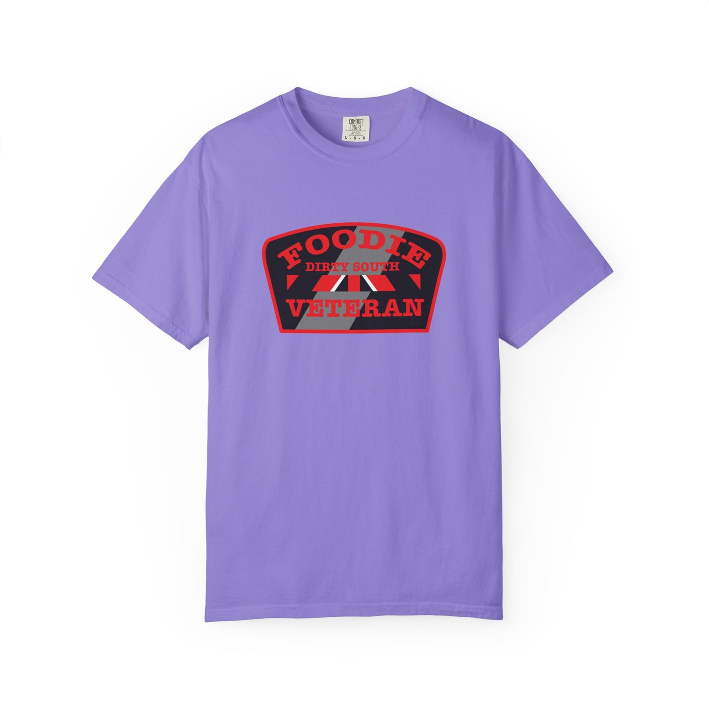 L.O.E.F Foodie Veteran DIRTY SOUTH Unisex Tee Shirt (Red)