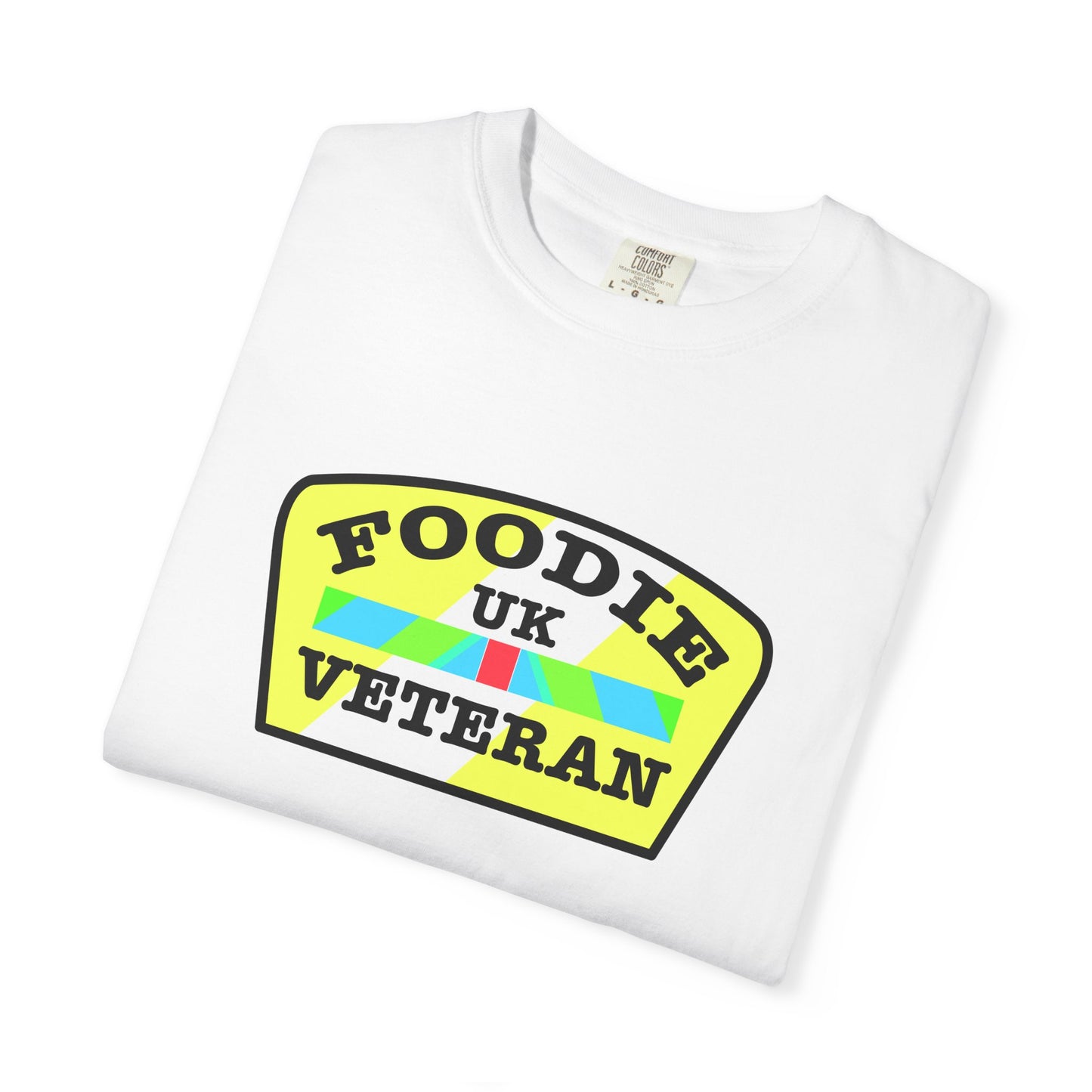 L.O.E.F Foodie Veteran UK Unisex Tee Shirt (Yellow and Black)