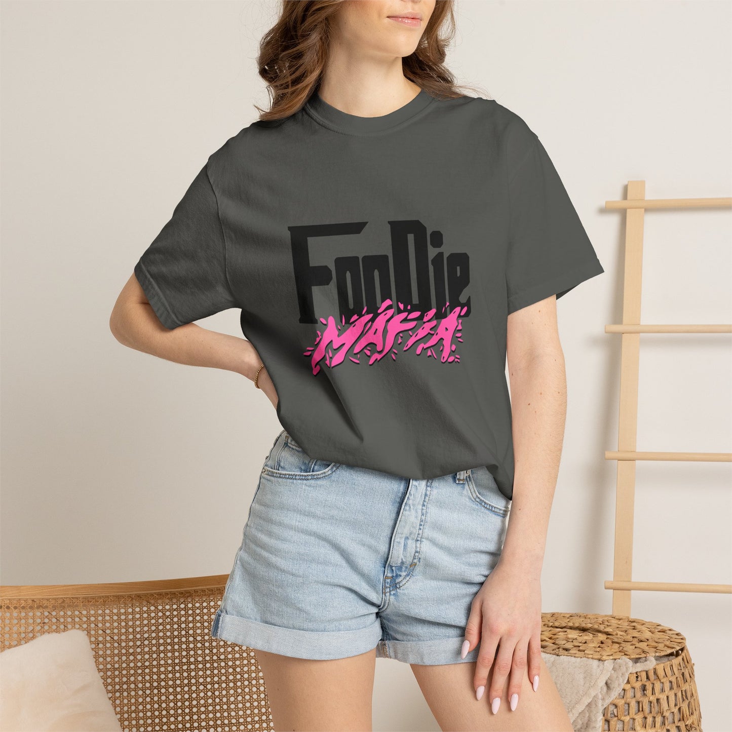 L.O.E.F Foodie Mafia Tee Shirt (Hot Pink)