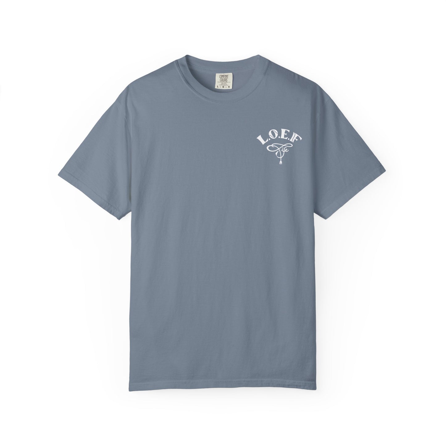 L.O.E.F LIFESTYLE OF EVERYDAY FOODIES Unisex Tee Shirt (White)