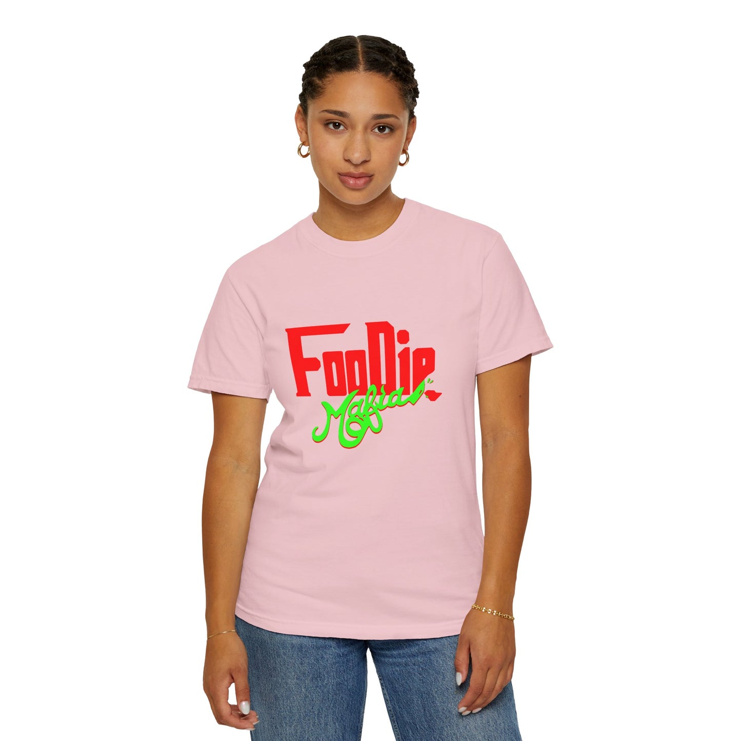 L.O.E.F Red Foodie Mafia Unisex Tee Shirt (Neon Green)