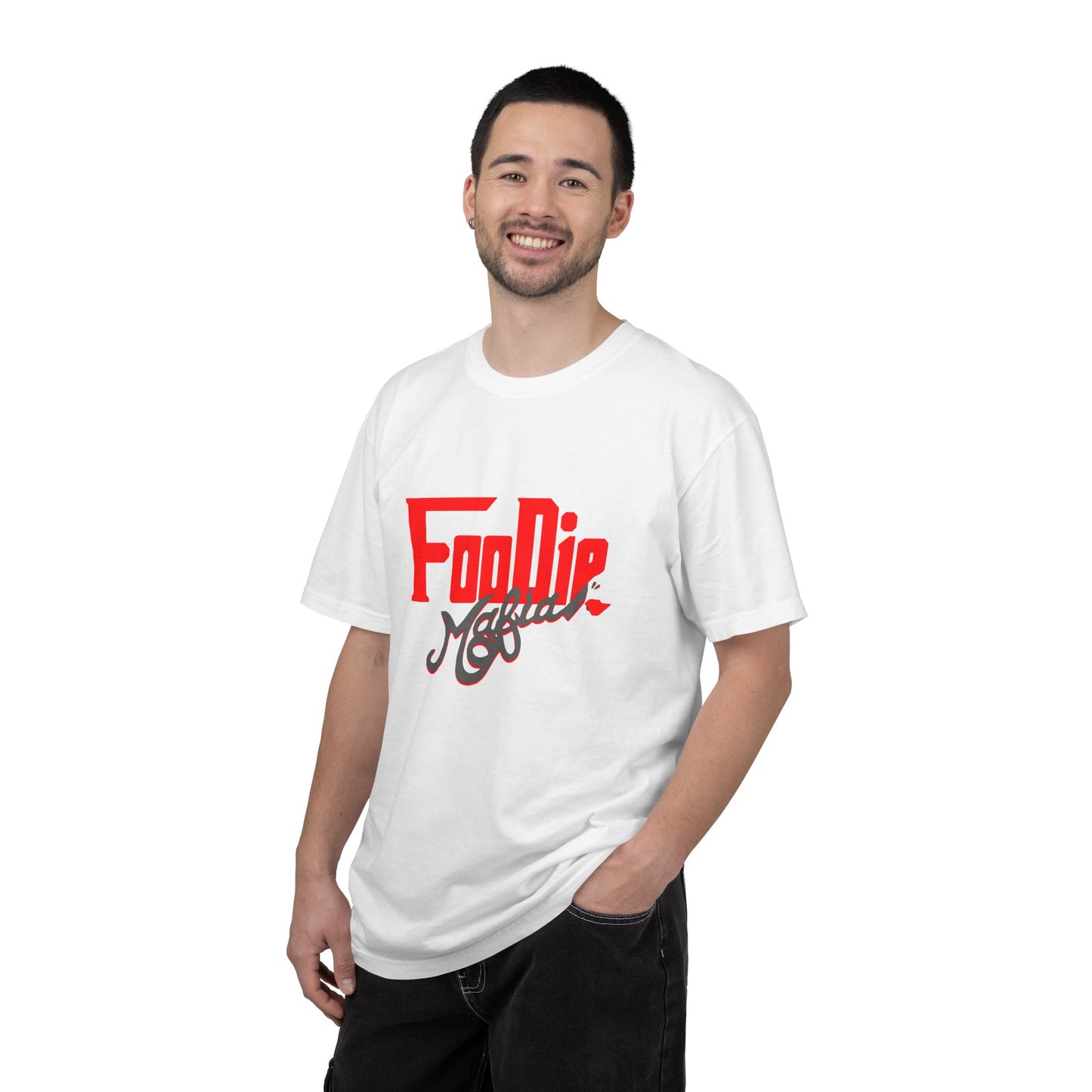 L.O.E.F Red Foodie Mafia Unisex Tee Shirt (Dark Grey)