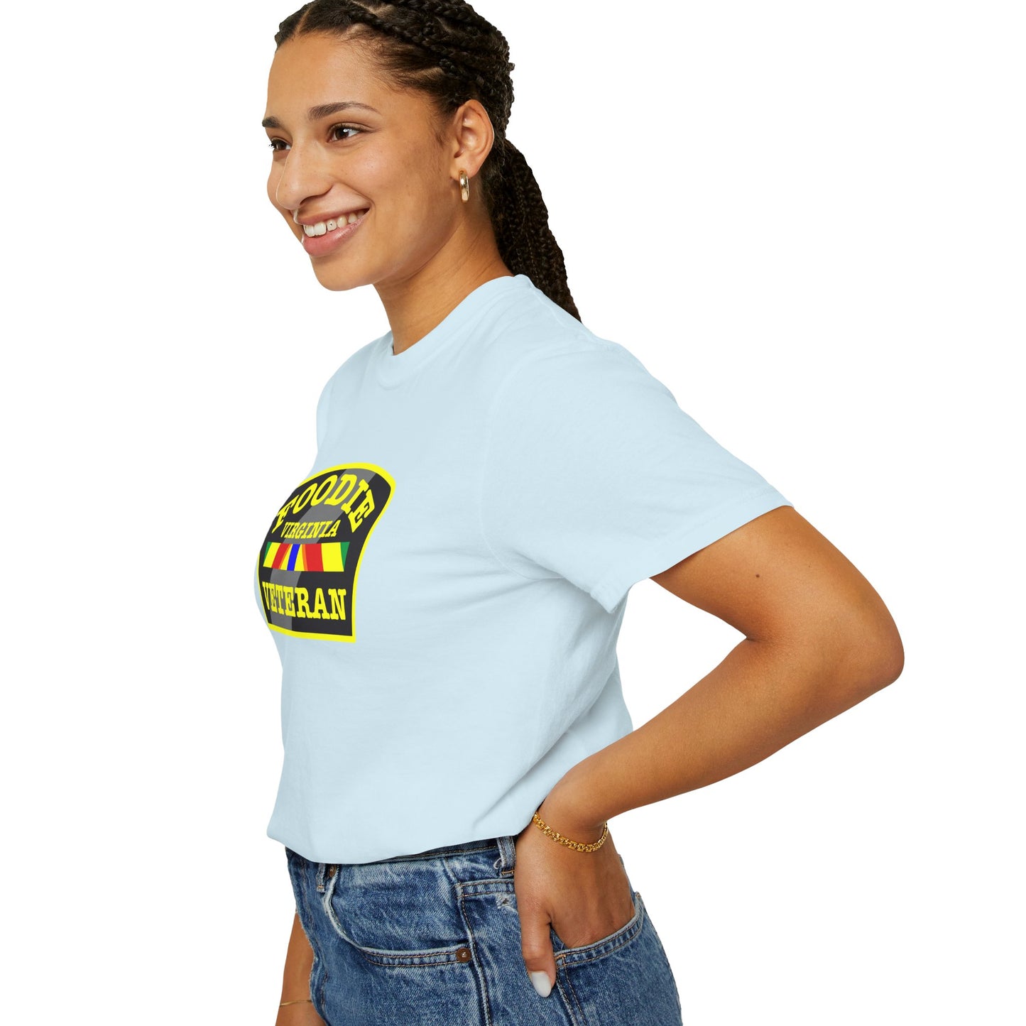 L.O.E.F Foodie Veteran VIRGINIA Unisex Tee Shirt (Yellow)