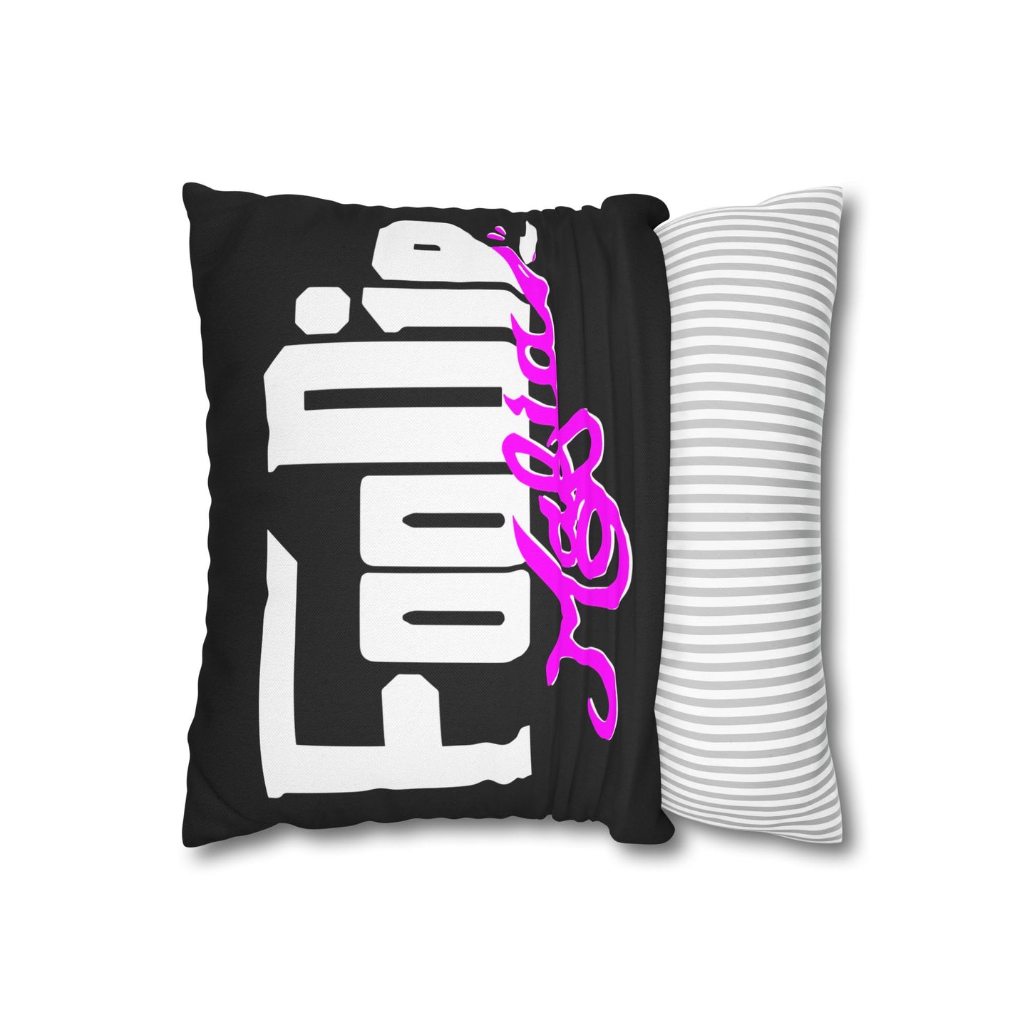 L.O.E.F White Foodie Mafia Decorative Pillowcase