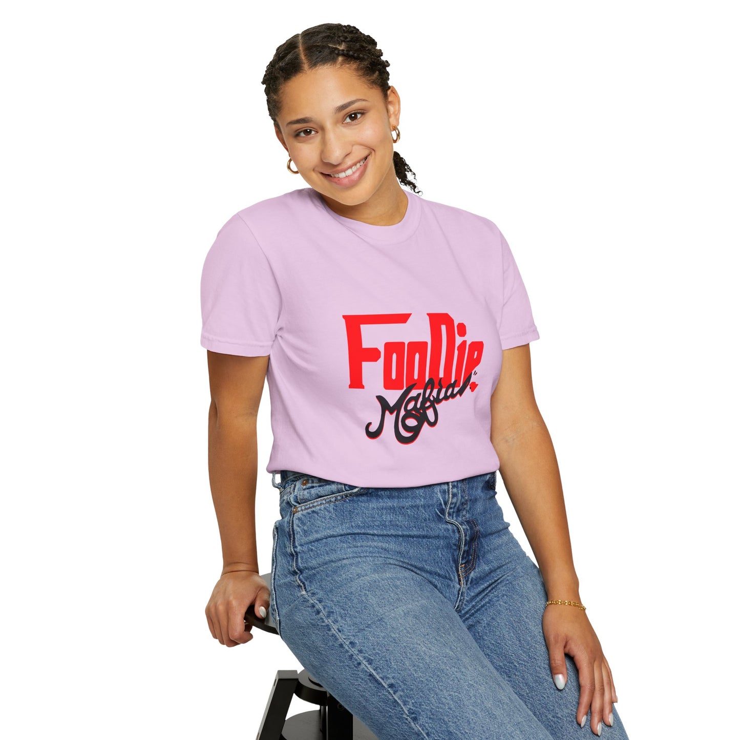 L.O.E.F Red Foodie Mafia Unisex Tee shirt (Black)