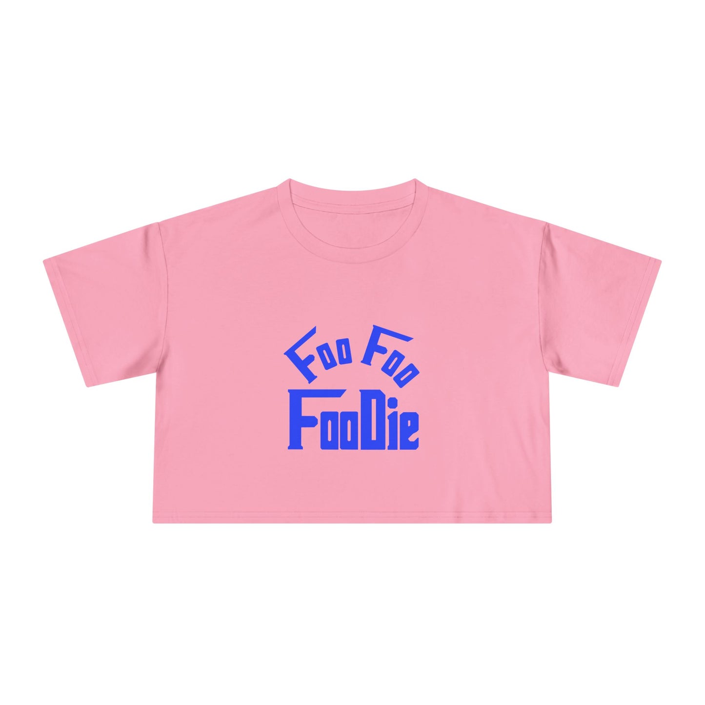 L.O.E.F FOO FOO FOODIE Women Crop Tee(Dark Blue)