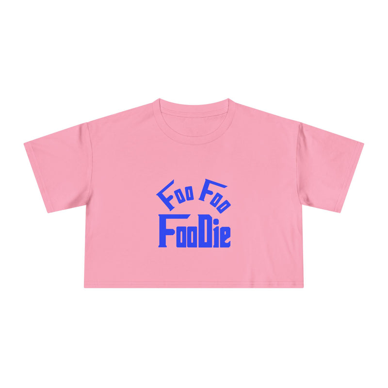 L.O.E.F FOO FOO FOODIE Women Crop Tee(Dark Blue)