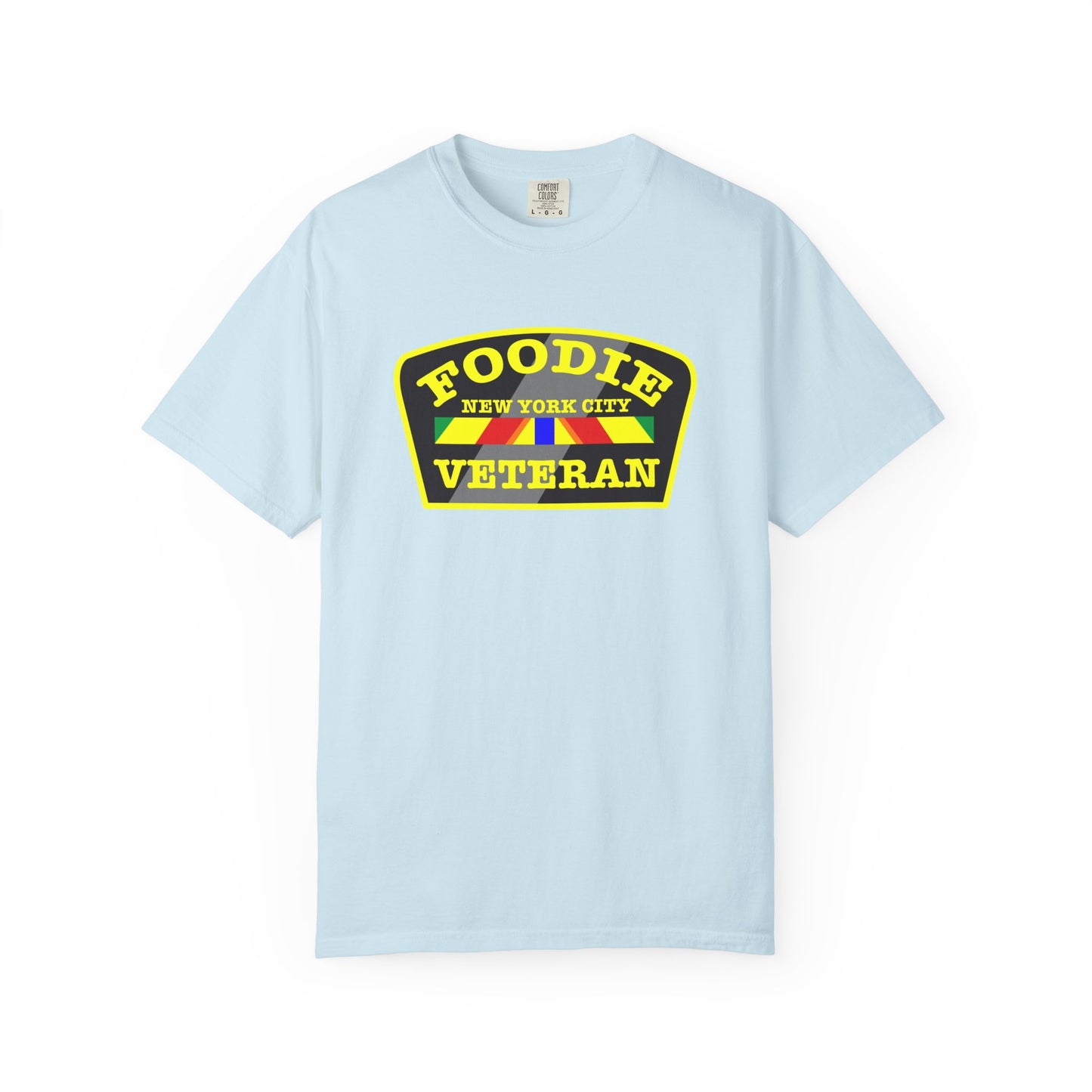 L.O.E.F Foodie Veteran NEW YORK CITY Unisex Tee Shirt (Yellow)