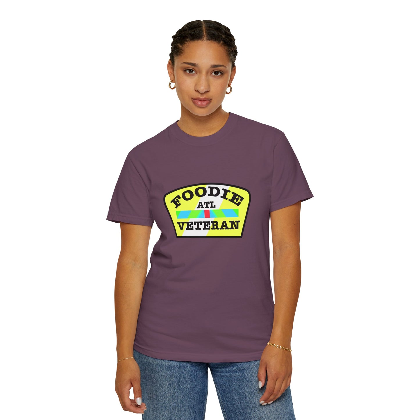 L.O.E.F Foodie Veteran ATL Unisex Tee Shirt (Yellow and Black)