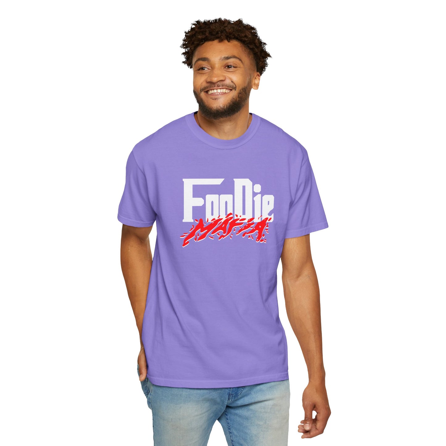 L.O.E.F Foodie Mafia Unisex Tee Shirt  (Red)