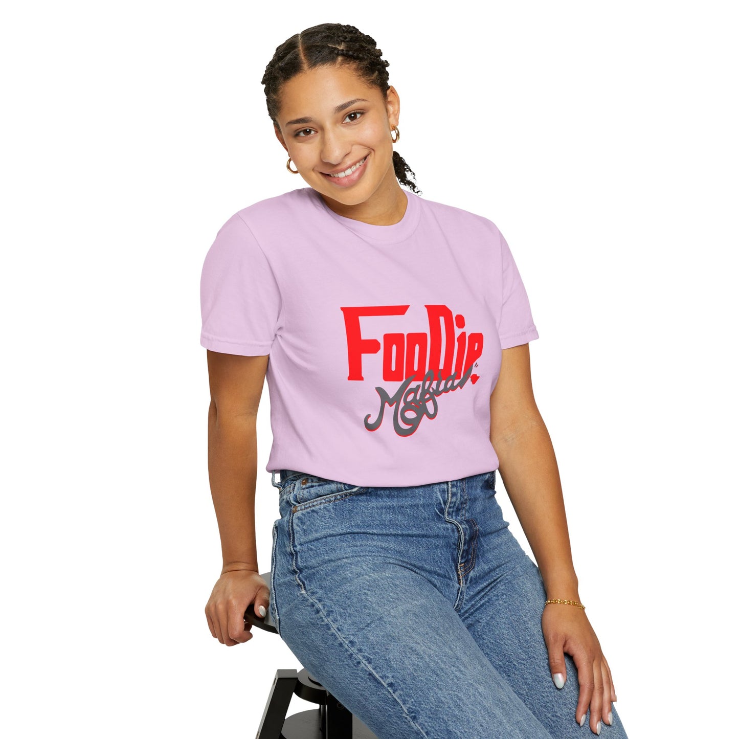 L.O.E.F Red Foodie Mafia Unisex Tee Shirt (Dark Grey)