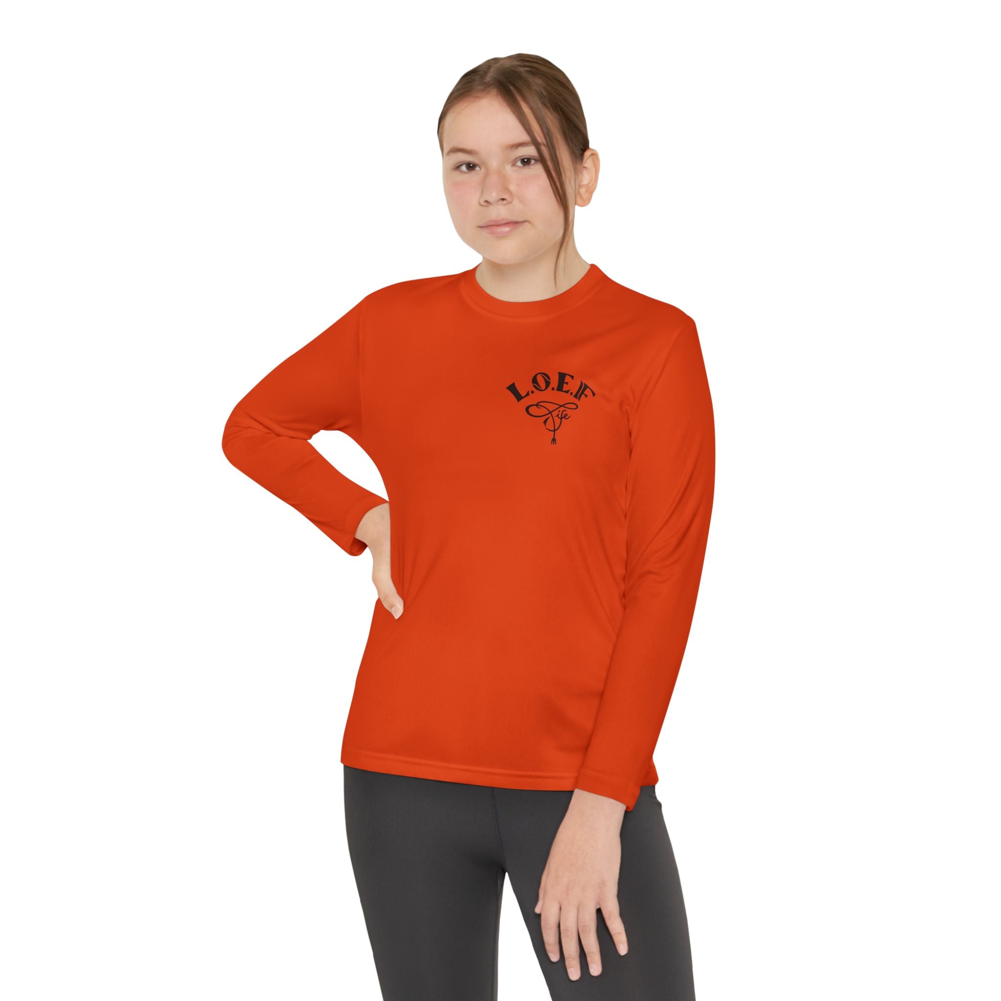 L.O.E.F Foodie 4Life Young Long Sleeve Tee  (Sky Blue)