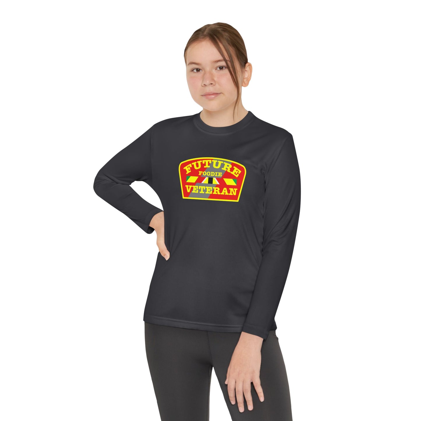 L.O.E.F Future Foodie Veteran Youth Long Sleeve Tee (Yellow and Red)