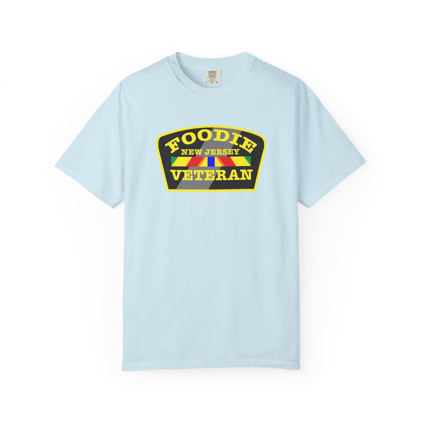 L.O.E.F Foodie Veteran NEW JERSEY Unisex Tee Shirt (Yellow)