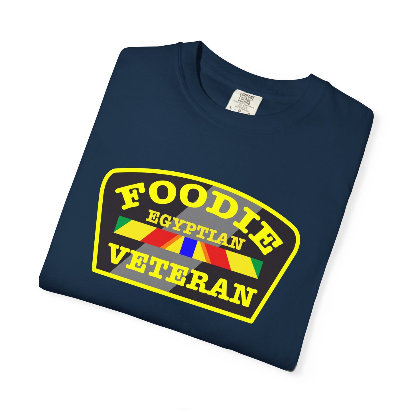 L.O.E.F Foodie Veteran EGYPTIAN Unisex Tee Shirt (Yellow)