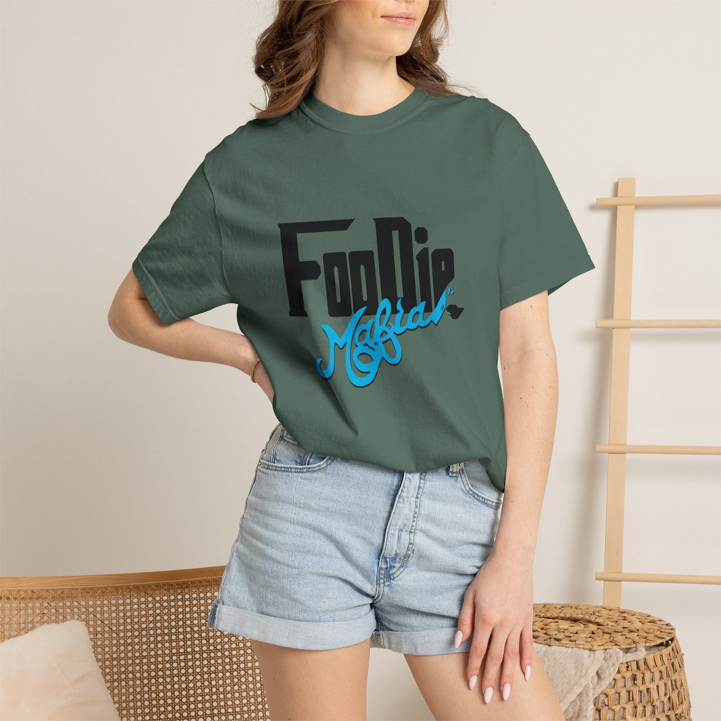 L.O.E.F Foodie Mafia Unisex Tee shirt (Sky Blue)