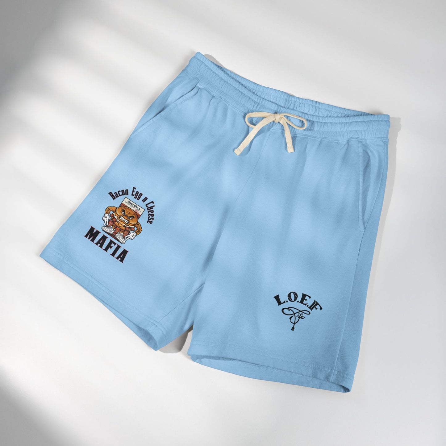 L.O.E.F Bacon Egg n Cheese Mafia Sweat Shorts
