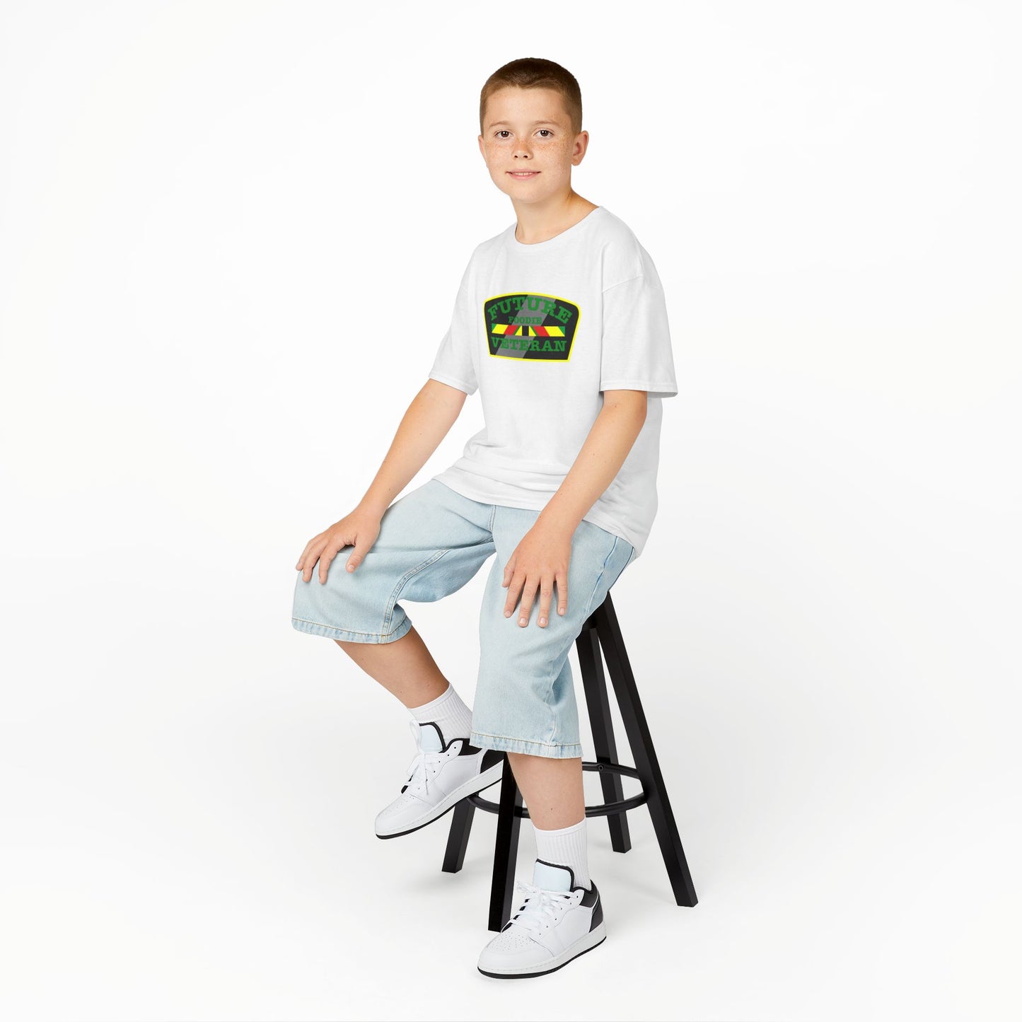 L.O.E.F Future Foodie Veteran Kids Tee Shirt (Green)