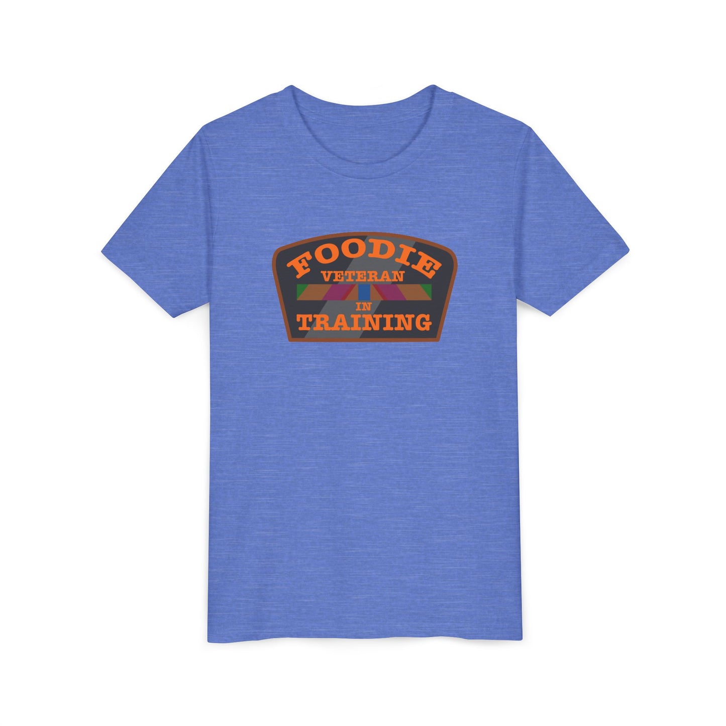 L.O.E.F Foodie Veteran In Training Kids Tee Shirt  (Orange)