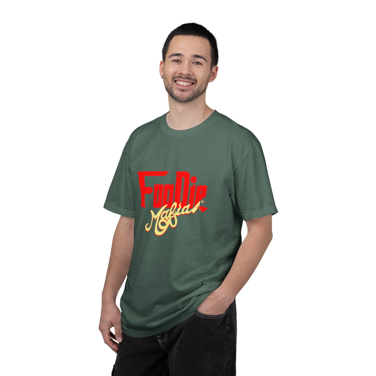 L.O.E.F Red Foodie Mafia Unisex Tee Shirt (Soft Yellow)
