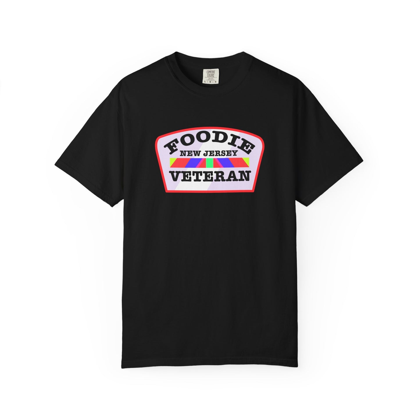 L.O.E.F Foodie Veteran NEW JERSEY Unisex Tee Shirt (Soft Pink)
