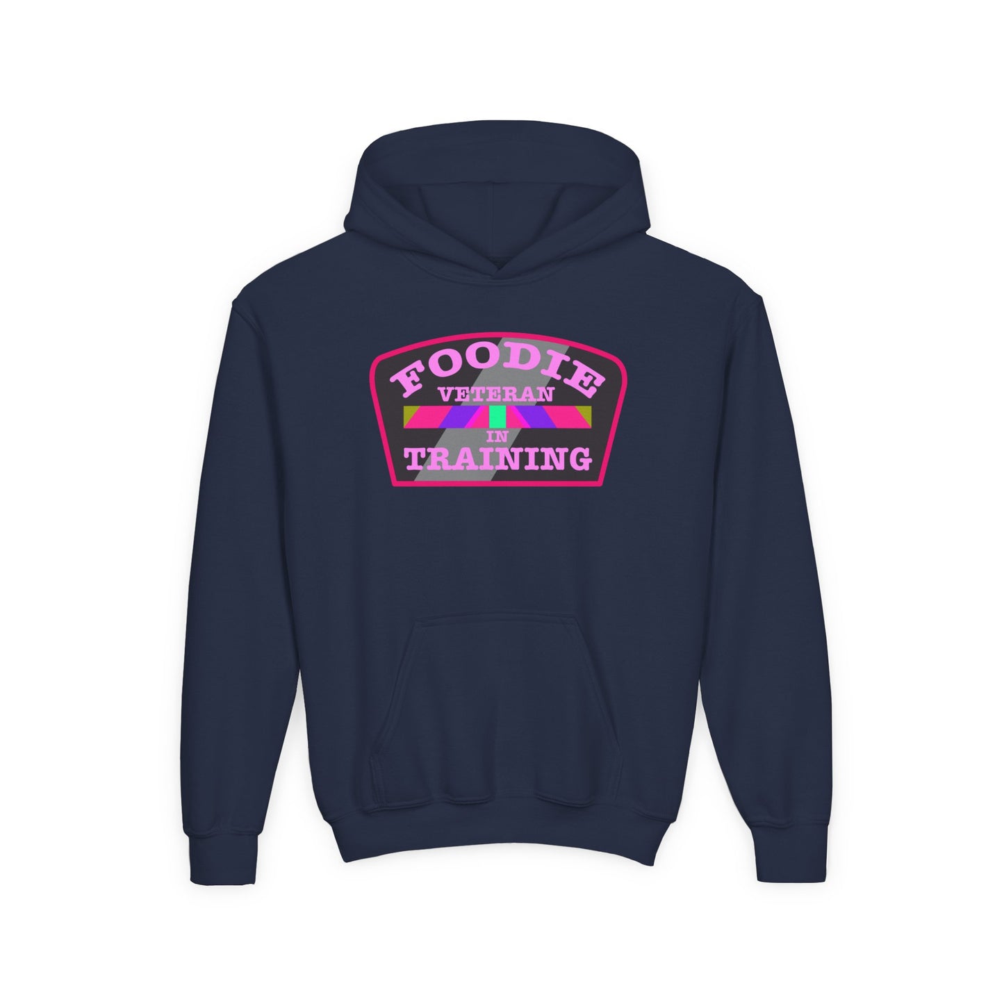 L.O.E.F Foodie Veteran In Training Youth Hoodie (Pink)