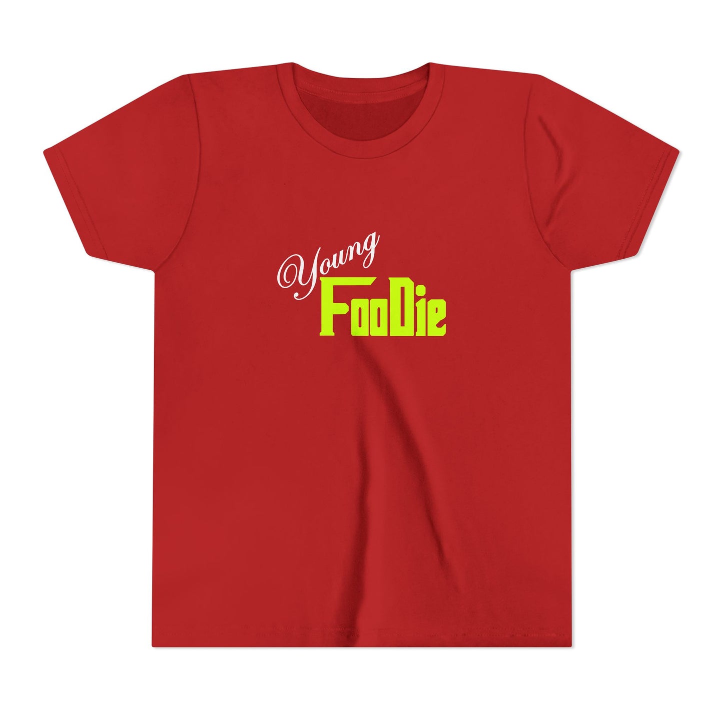 L.O.E.F White Young Foodie Short Sleeve Tee (Neon Yellow)